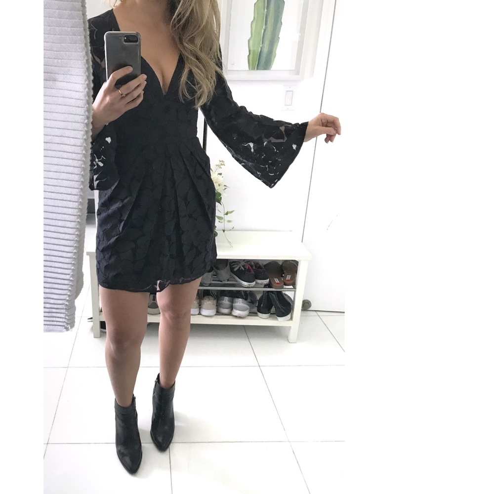 BCBG Black Lace Dress